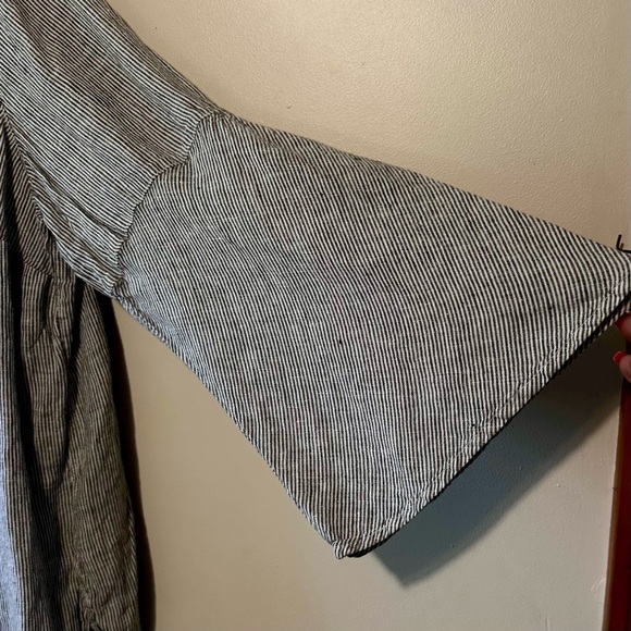 Cynthia Crowley 100% Linen Tunic Sz 1X Beach, Boho, Nautical, Resort wear. - Picture 4 of 4